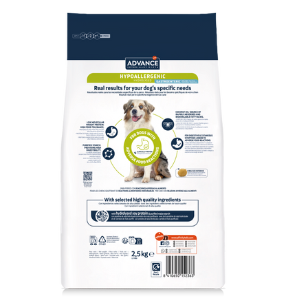 Comida para Perro Advance: Hipoalèrgenico, Hidrolizado 2,5kg