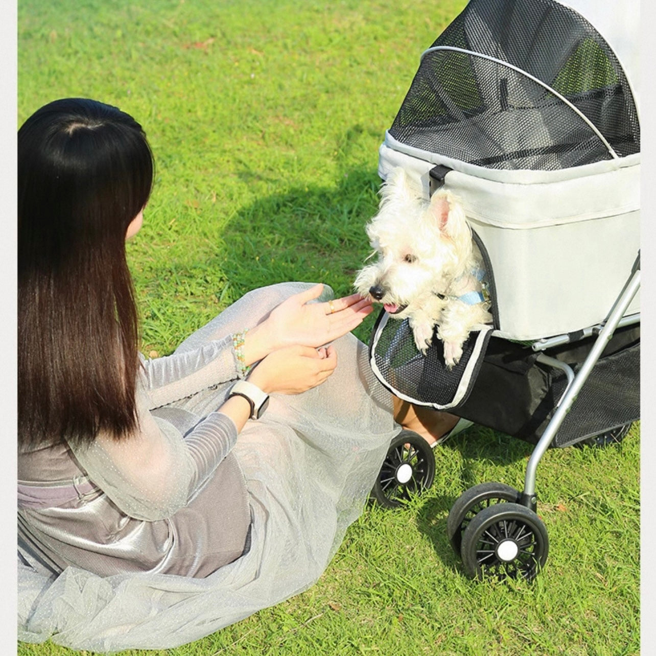 Coche desmontable para mascotas (Soporta hasta 15KG) Modelo GG-808