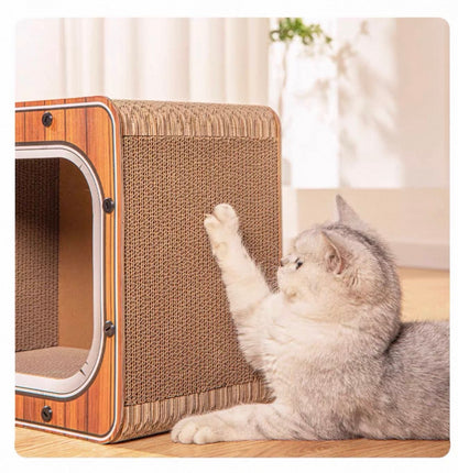 Rascador de cartón para gatos modelo televisión