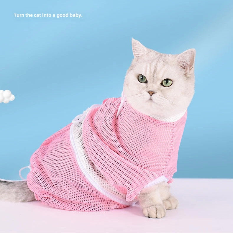Malla para baño, corte de uñas, limpieza de oído etc de mascotas MODELO #2