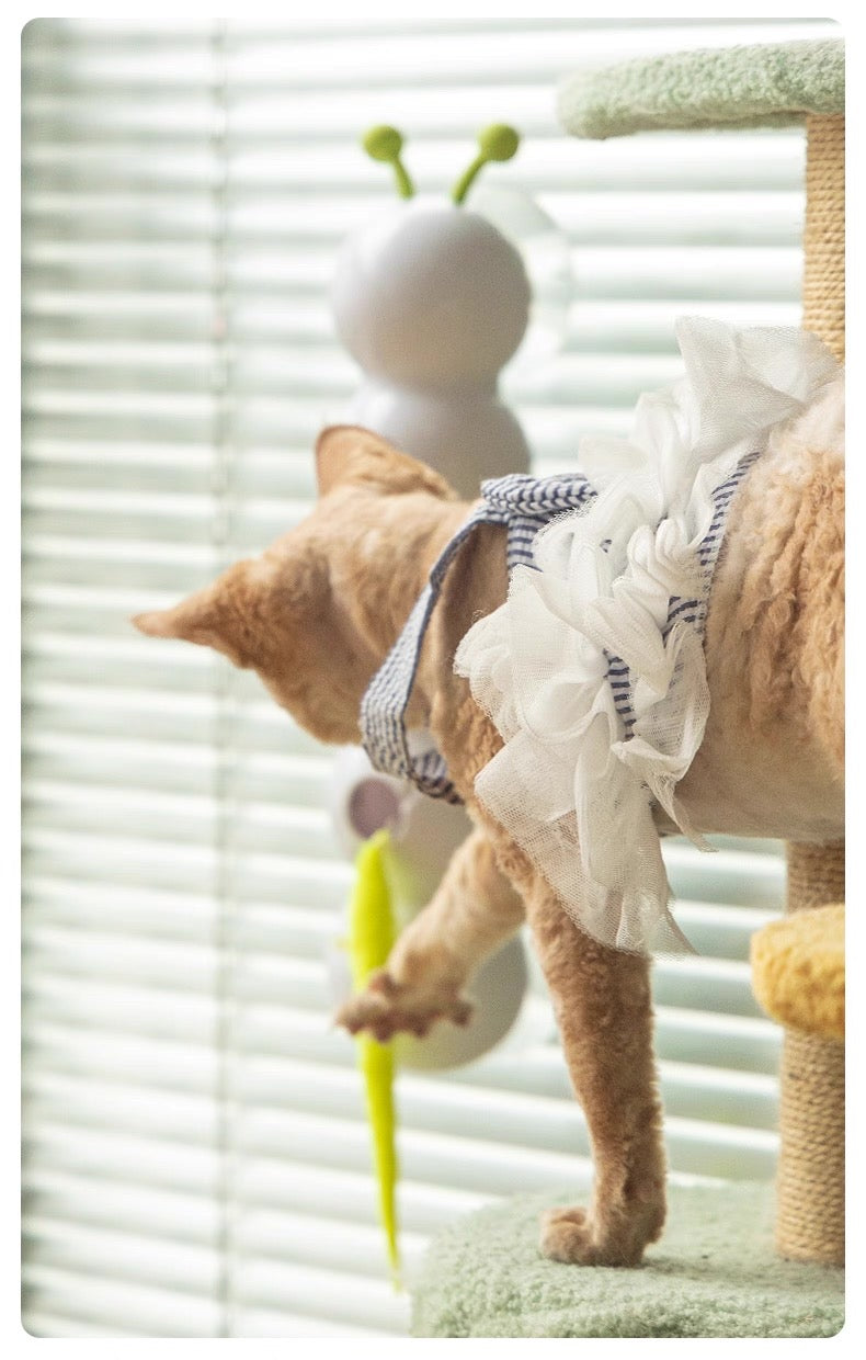 Juguete de pluma interactiva para gatos