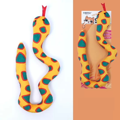 Juguete para gatos de peluche con catnip estilo serpiente