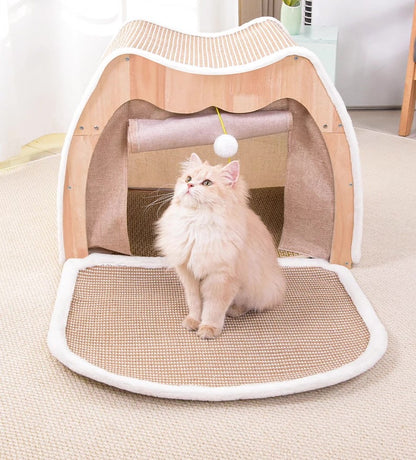 Casita de sisal para gatos 65*51*51cm