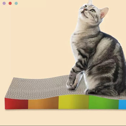 Rascadores ondulado plano de cartón para gatos 63cm