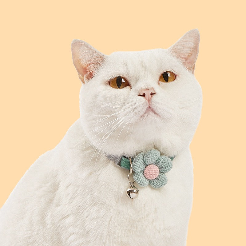Collar para gatos de flor #1