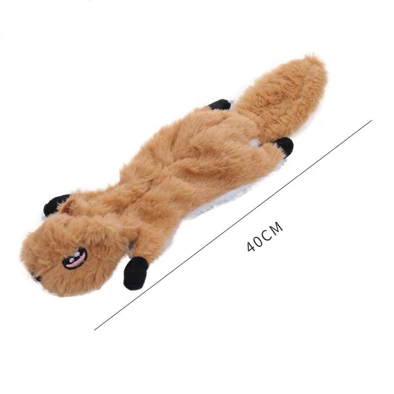 Juguetes de peluches variados para perros