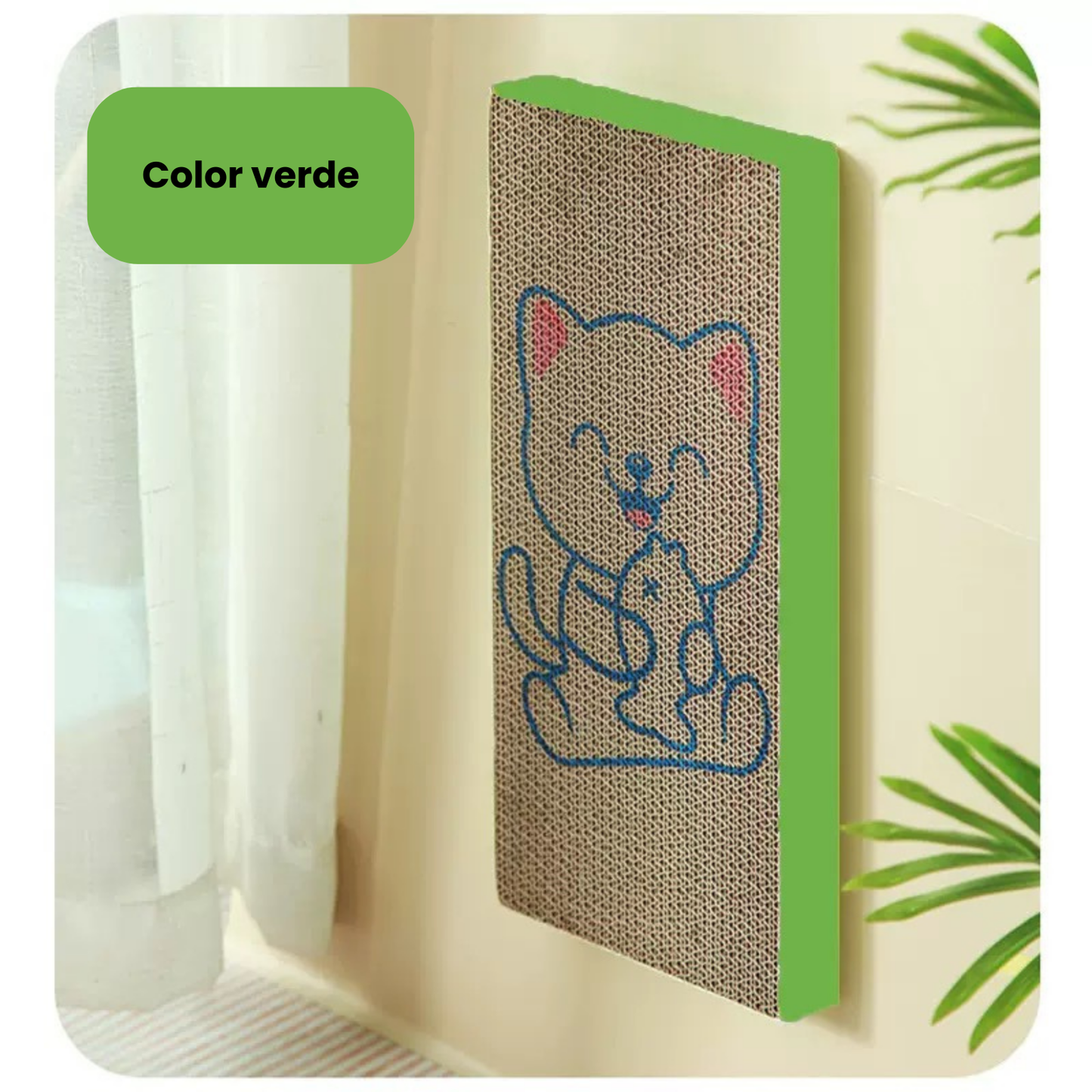 Rascador cartón corrugado para gatos (Variedad de colores) 43cm*20.5cm