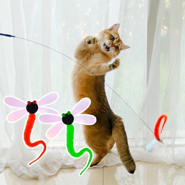 Cañita para gatos modelo libélula