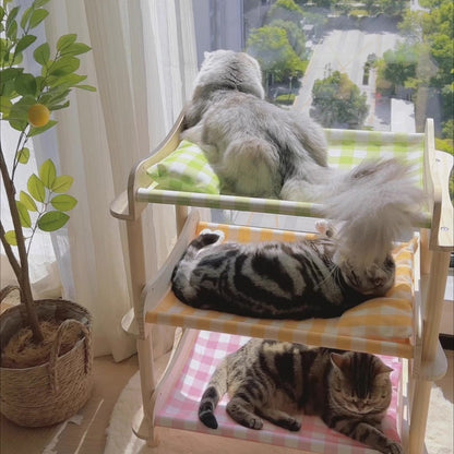 Cama de dos y tres niveles para gatos