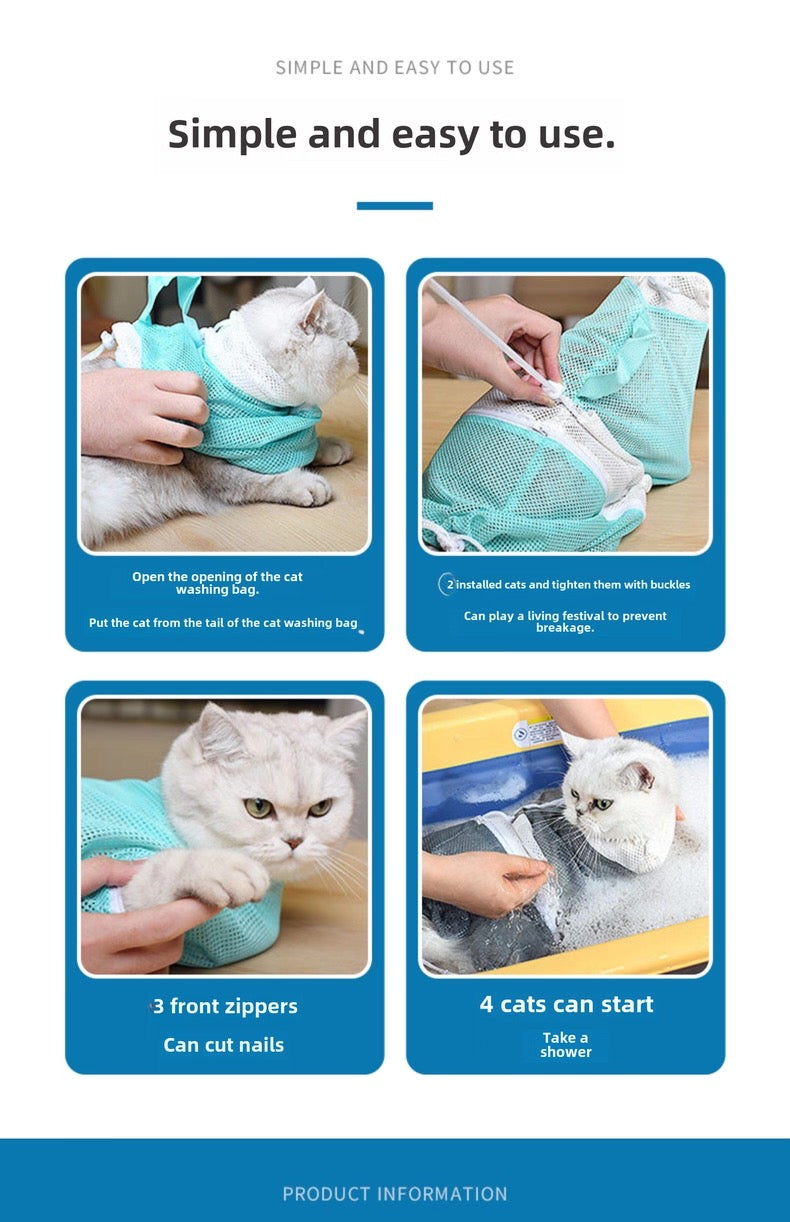 Malla para baño, corte de uñas, limpieza de oído etc de mascotas MODELO #2