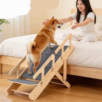 Rampa para  mascotas de madera modelo #2476 (64cm de alto)