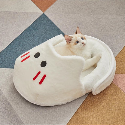 Cama estilo zapato para mascotas (L: 60x36x26cm)