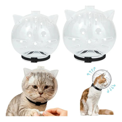Bozal para gatos de plástico cara de gatito