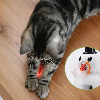 Juguete para gato interactivo muñeco de nieves