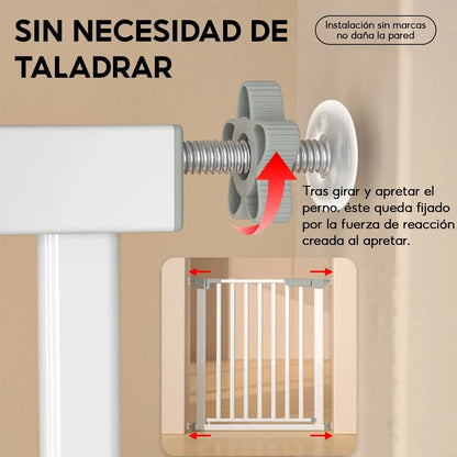 Puerta de seguridad para mascotas (dos tamaños disponibles)
