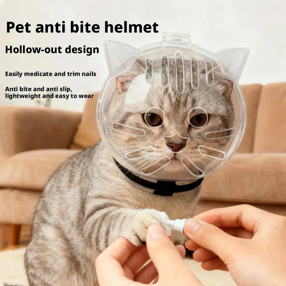Bozal para gatos de plástico cara de gatito