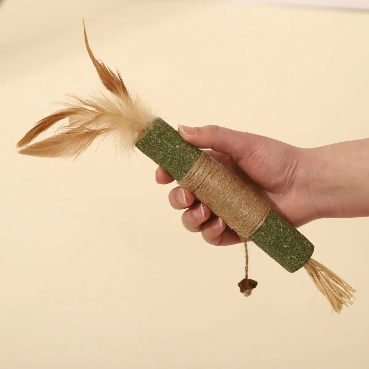 Palito verde de catnip con sisal