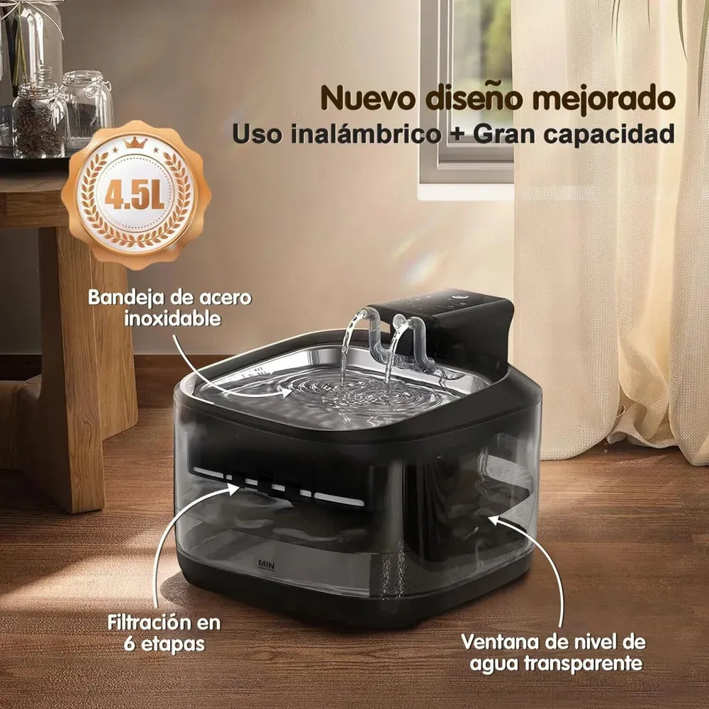 Fuente inalámbrica de 4.5L para mascotas Modelo FT999