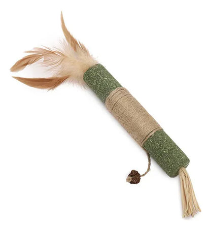 Palito verde de catnip con sisal