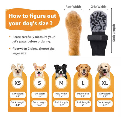 Calcetines antideslizantes para perros medianos y grandes