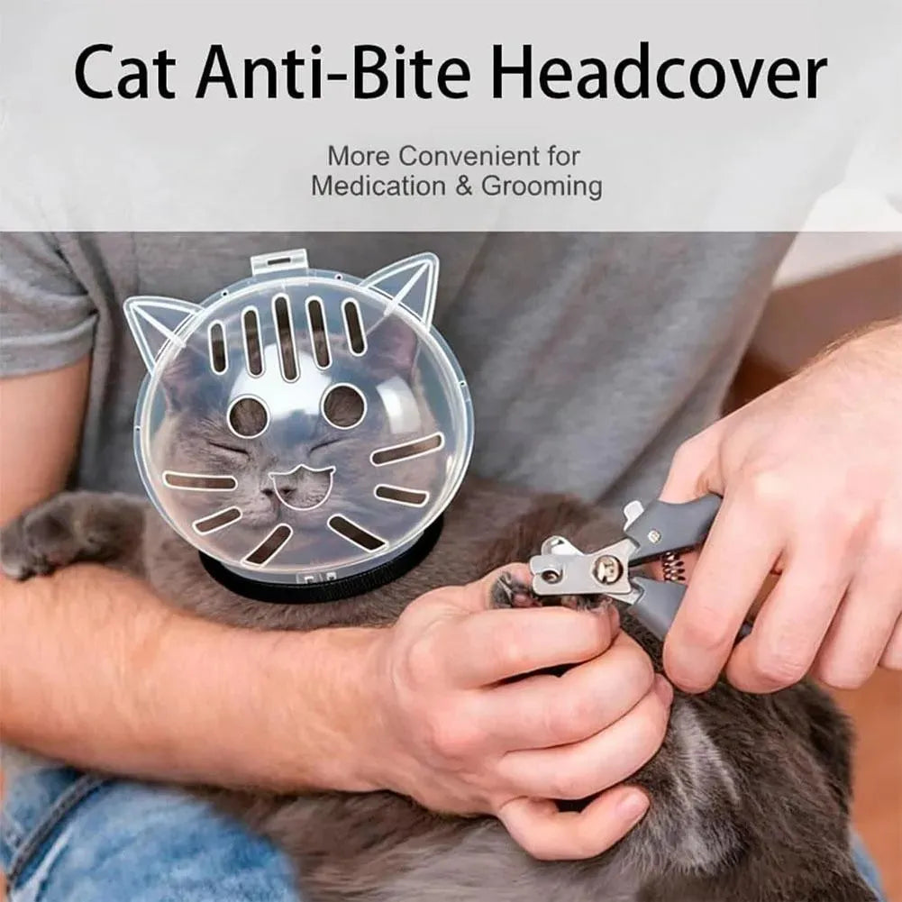 Bozal para gatos de plástico cara de gatito