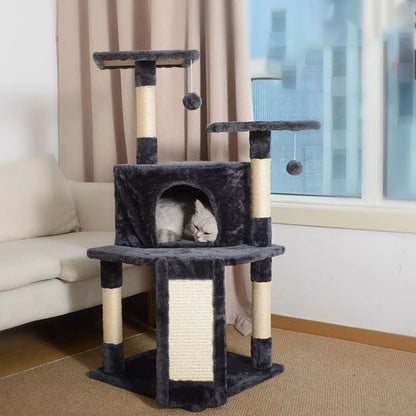 Torre rascador mediana para gatos.