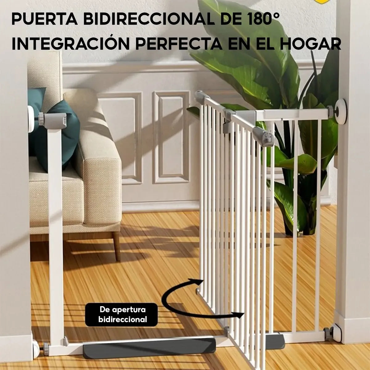 Puerta de seguridad para mascotas (dos tamaños disponibles)