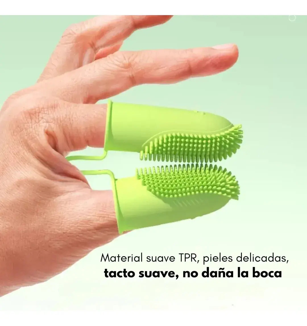 Dedal de silicona para limpieza dental