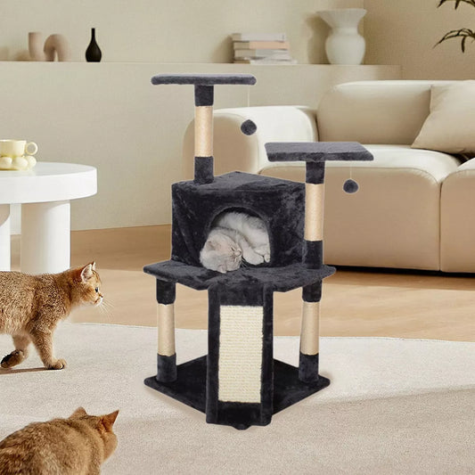 Torre rascador mediana para gatos.