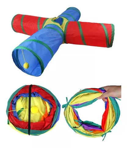 Túnel de de 4 salidas para gato