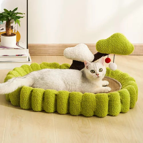 Rascador cama de sisal para gatos