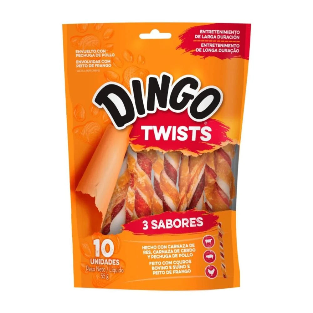 Snack para Perro Dingo: Twist, 3 sabores 27g-55g