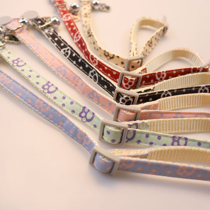 Collar para gatos con dije de huellita