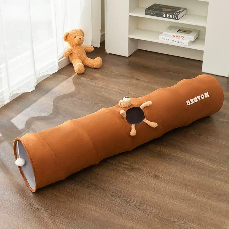 Túnel de gato chocolate 120cm