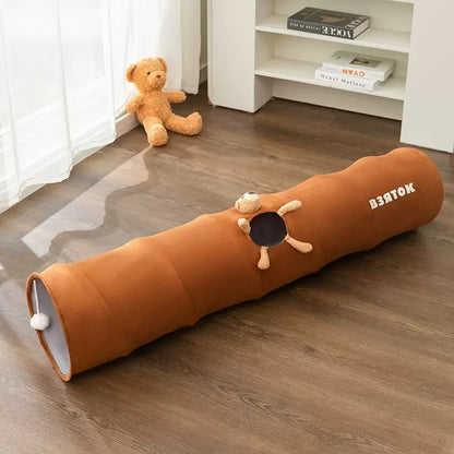 Túnel de gato chocolate 120cm