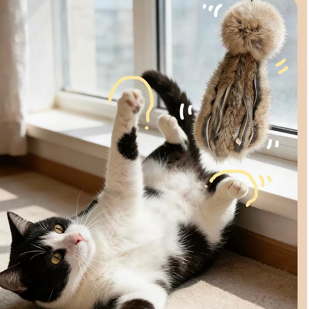 Juguete para gatos estilo pulpo con olor a conejo