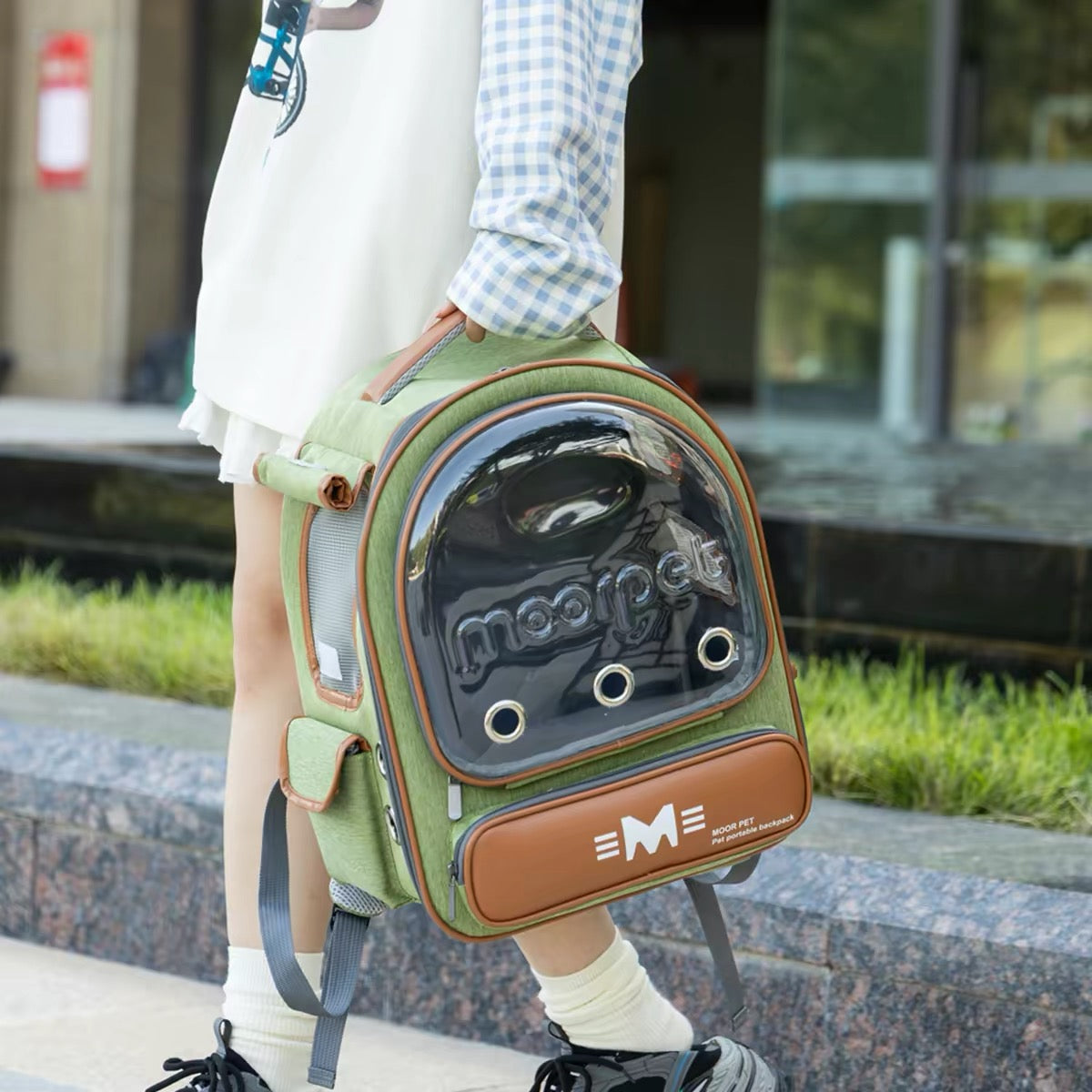 Mochila transportadora para mascotas