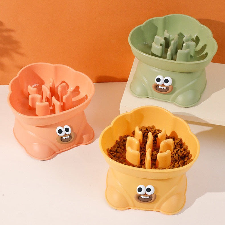 Plato de plastico lento elevado #100