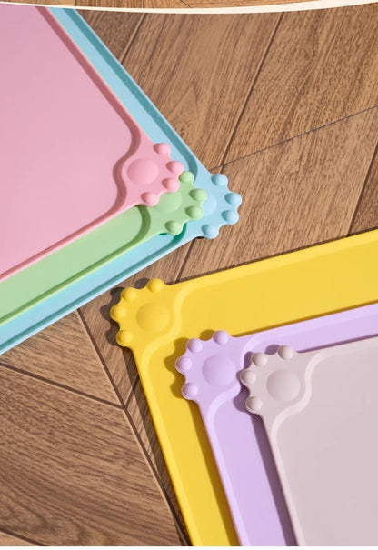 Alfombra de silicona para comedero