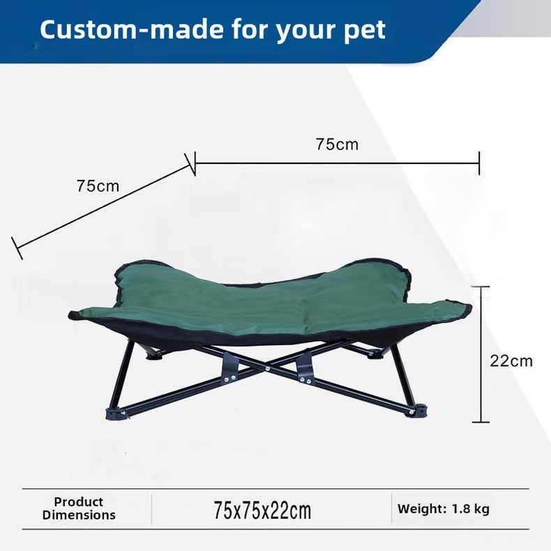 Cama elevada y portátil para perros pequeños y medianos