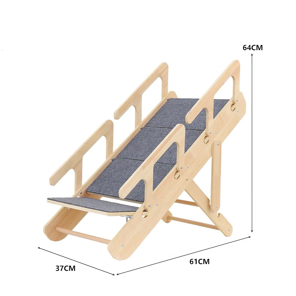 Rampa para  mascotas de madera modelo #2476 (64cm de alto)