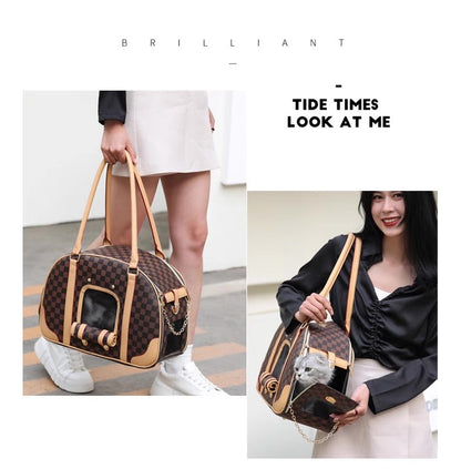 Bolso transportador elegante para mascotas pequeñas