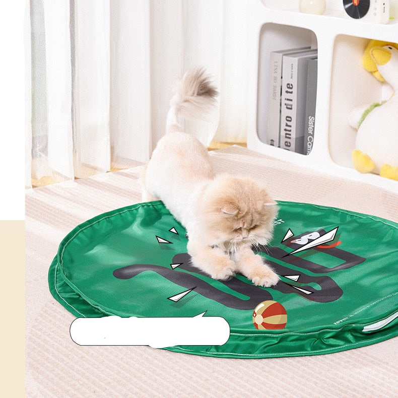 Juguete interactivo para gatos (manta+pelota interactiva)