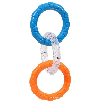 Juguete de perro aros para jalar y morder