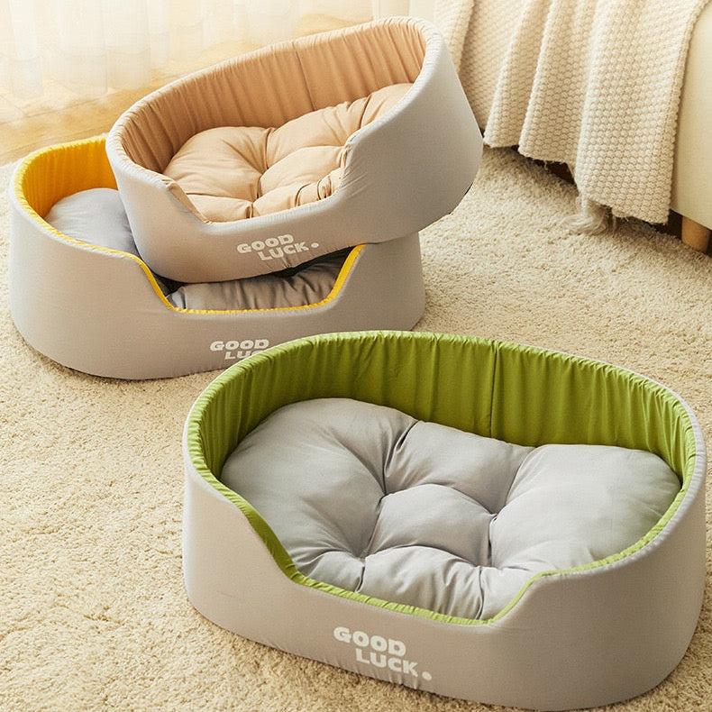 Cama para perros ligera grande gris