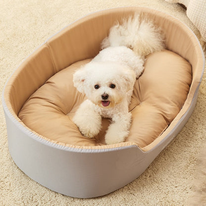 Cama para perros ligera grande gris