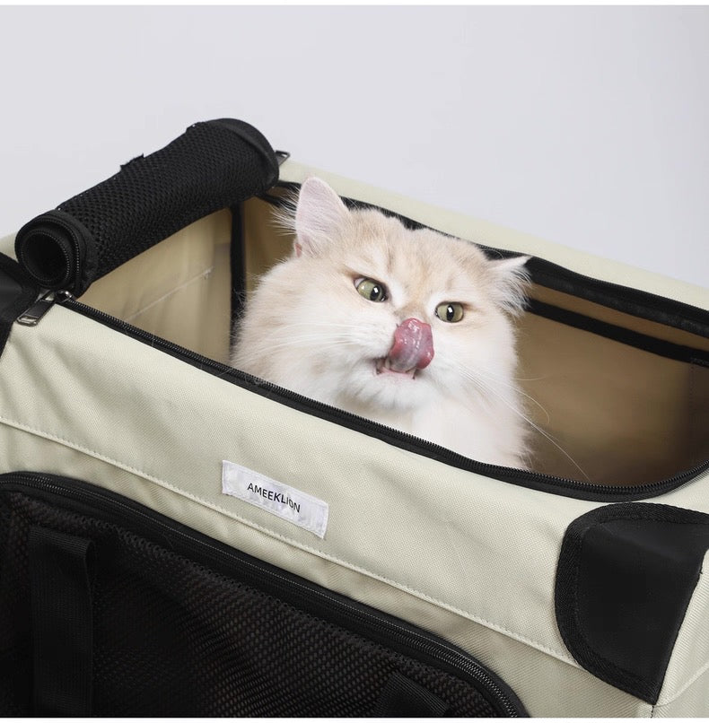 Maleta transportadora con ruedas para mascotas de gran capacidad (Hasta 20kg)