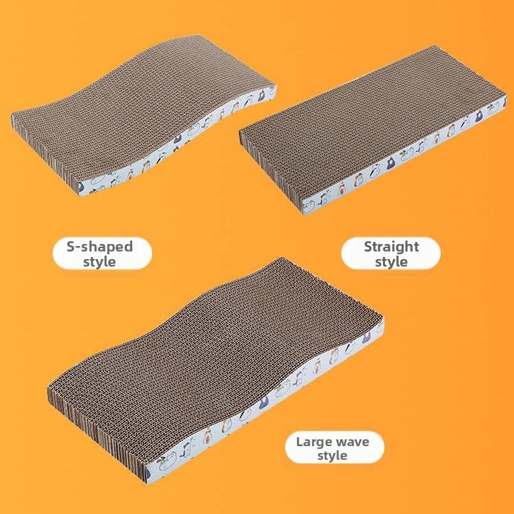 Rascador de cartón sencillo para gatos blanco