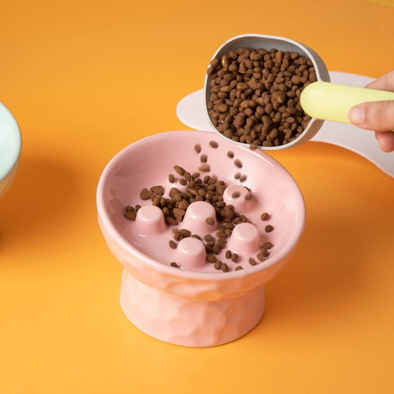 Plato de cerámica elevado lento modelo#700 (11cm alto)