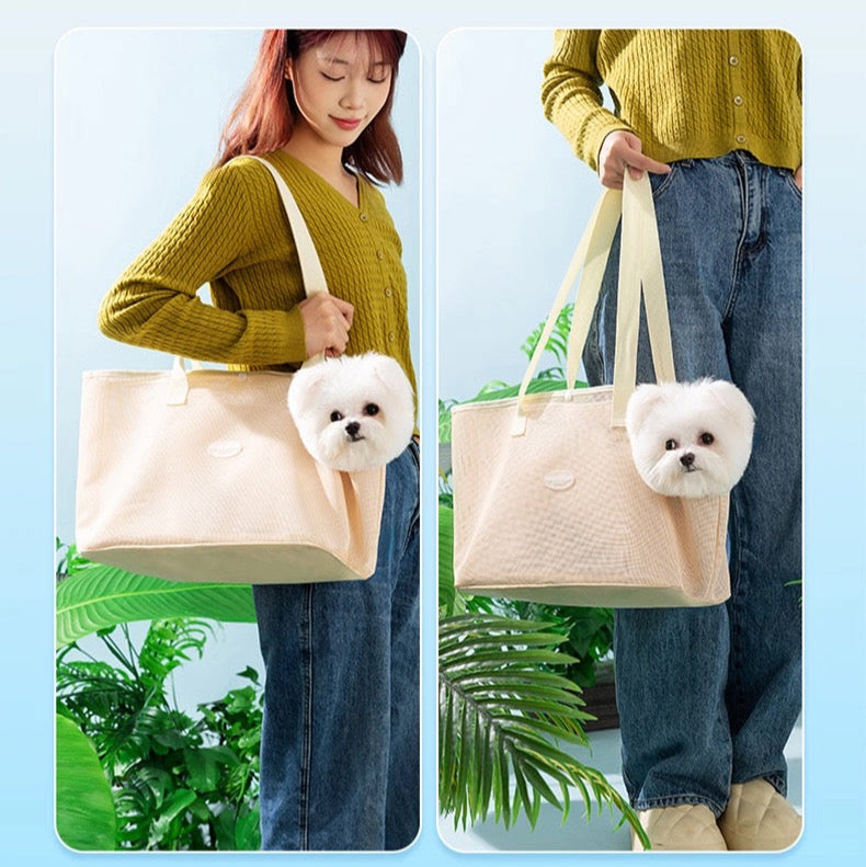 Bolso de hombro transpirable M1SK para mascotas pequeñas (Dos tamaños)